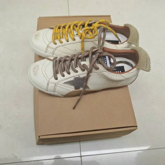 Golden Goose Cream and Yellow Loafers - Picture 6 of 6